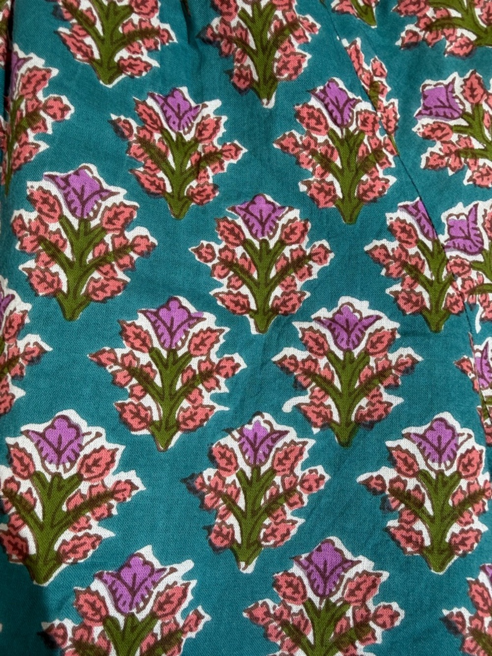 Sur La Vague Mini Dress One Size S/M FLORAL block Print NWT - Picture 5 of 9